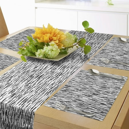 Abstract Table Runner & Placemats Scandinavian Pattern with Lines Geometrical Greyscale Design Simplistic Set for Dining Table Decor Placemat 4 pcs + Runner 16 x90 Black Grey White by Ambesonne
Abstract Table Runner & Placemats Scandinavian Pattern with Lines Geometrical Greyscale Design Simplistic Set for Dining Table Decor Placemat 4 pcs + Runner 16 x90 Black Grey White by Ambesonne