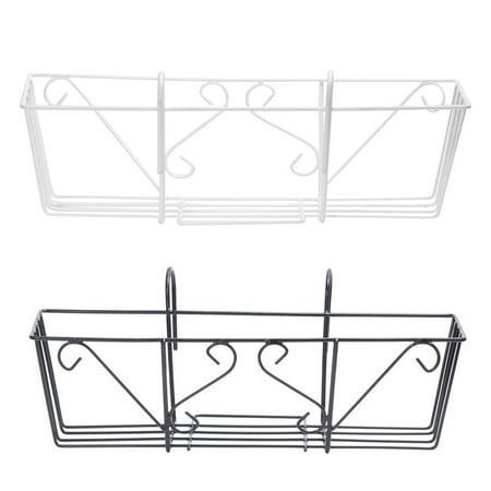 HEMOTON 2pcs Railing Hanging Flower Pot Rack Fence Iron Planter Holder for Home Garden
HEMOTON 2pcs Railing Hanging Flower Pot Rack Fence Iron Planter Holder for Home Garden