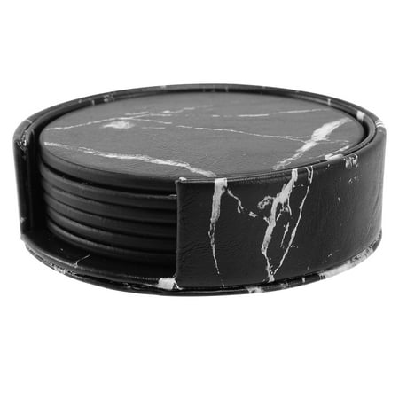 Coasters for Drinks 6-Piece with Holder Marble Black Round Cup Mat Pad Set Of Home and Kitchen Use
Coasters for Drinks 6-Piece with Holder Marble Black Round Cup Mat Pad Set Of Home and Kitchen Use