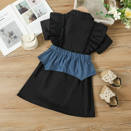 Cathalem Toddler Dress Cardigan Summer Little Girls Toddler Kids Dress 2pcs Clothes Sets Summer Outfits for Girls Size 10-12 Dress Black 3-4 Years
Cathalem Toddler Dress Cardigan Summer Little Girls Toddler Kids Dress 2pcs Clothes Sets Summer Outfits for Girls Size 10-12 Dress Black 3-4 Years