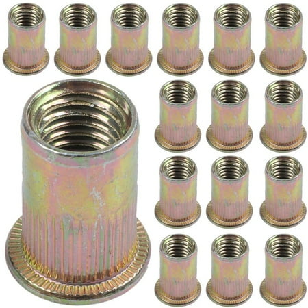 40 xPcs Flat Head Metric Steel M10 Blind Insert Nut Rivnut