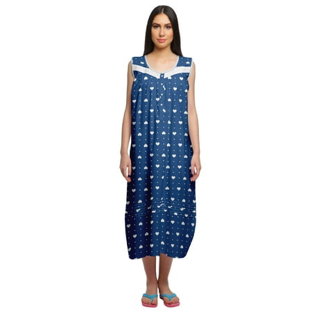 Moomaya Womens Features Sleeve Nightdress For Ladies Printed Cotton Nightwear
Moomaya Womens Features Sleeve Nightdress For Ladies Printed Cotton Nightwear