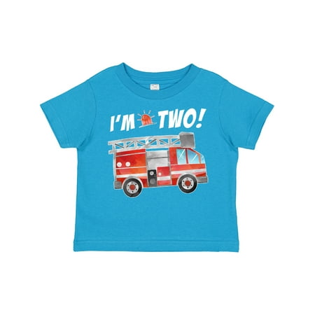 Inktastic I m 2 Fire Truck 2nd Birthday Gift Toddler Boy or Toddler Girl T-Shirt