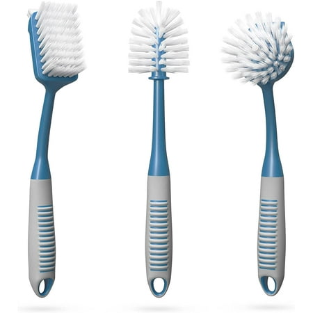 Dish Brush Set of 3 with Bottle Water Brush Scrub Brush and Scrubber Brush - Kitchen Scrub Brushes Ergonomic Non Slip Long Handle for Cleaning Cleaner Wash Sink Dishes Bottle Cup Glas
Dish Brush Set of 3 with Bottle Water Brush Scrub Brush and Scrubber Brush - Kitchen Scrub Brushes Ergonomic Non Slip Long Handle for Cleaning Cleaner Wash Sink Dishes Bottle Cup Glas