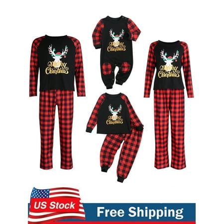 Sunisery Christmas Family Pajamas Matching Set Merry Christmas Sleepwear Plaid Pants Women Men Kids Baby Pajamas
Sunisery Christmas Family Pajamas Matching Set Merry Christmas Sleepwear Plaid Pants Women Men Kids Baby Pajamas