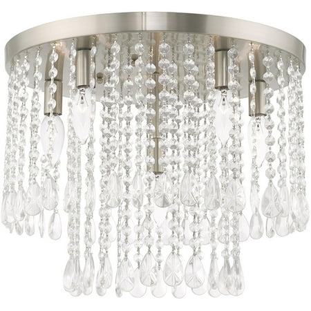 Flush Mounts 5 Light Fixtures With Brushed Nickel Finish Steel Material Candelabra 14 300 Watts
Flush Mounts 5 Light Fixtures With Brushed Nickel Finish Steel Material Candelabra 14 300 Watts