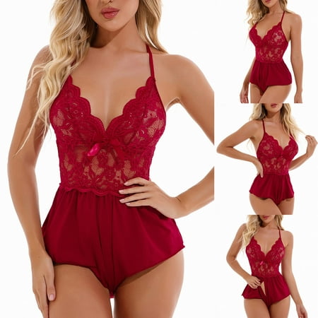 XMMSWDLA New Lace Bodysuit Sexy Lingerie Jumpsuit Underwear Sexy Lace Underwear Set Cargo Pants Women Sales Clearance
XMMSWDLA New Lace Bodysuit Sexy Lingerie Jumpsuit Underwear Sexy Lace Underwear Set Cargo Pants Women Sales Clearance