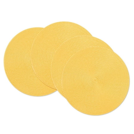 NOGIS Round Placemats Heat Resistant Classic Woven Round Place Mats Diameter 15 inch for Kitchen Table Set of 4 (Yellow)
NOGIS Round Placemats Heat Resistant Classic Woven Round Place Mats Diameter 15 inch for Kitchen Table Set of 4 (Yellow)