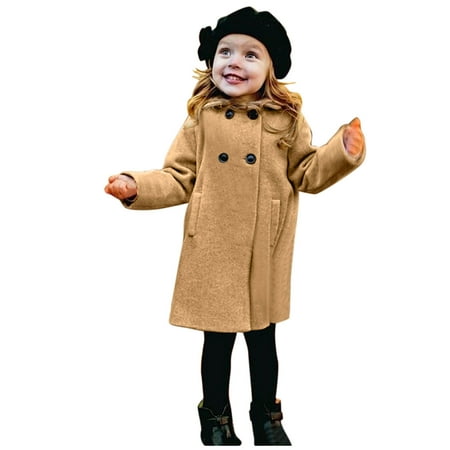 Toddler Baby Kids Girls Winter Windproof Wool Blends Coat Jacket Warm Outerwear Jackets Outwear For 3-4 Years
Toddler Baby Kids Girls Winter Windproof Wool Blends Coat Jacket Warm Outerwear Jackets Outwear For 3-4 Years
