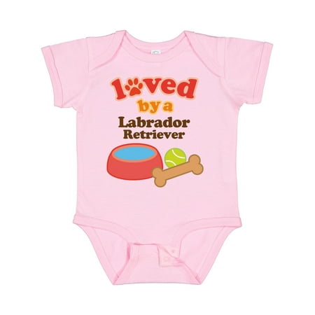 Inktastic Labrador Retriever Loved by a Gift Baby Boy or Baby Girl Bodysuit