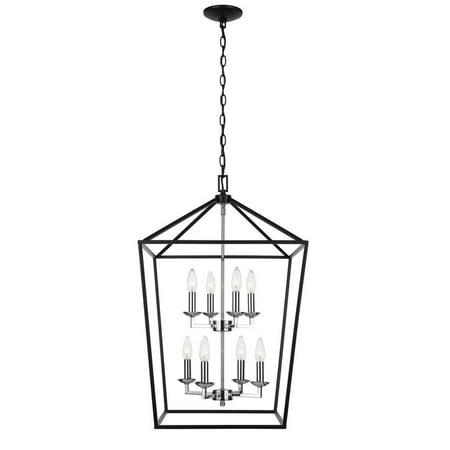Home Decorators Collection Weyburn 8-Light Black and Polished Chrome Caged Chandelier (NEW OPEN BOX)
Home Decorators Collection Weyburn 8-Light Black and Polished Chrome Caged Chandelier (NEW OPEN BOX)