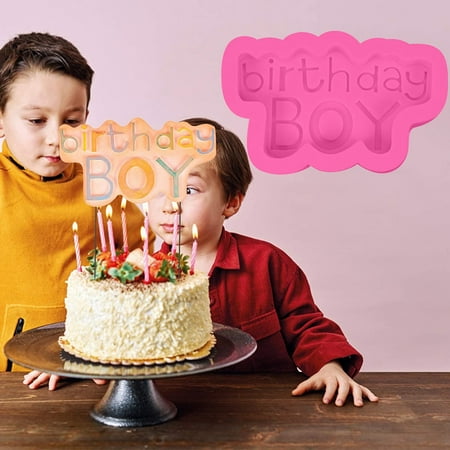 Mittory Happy Birthday Cake Mold Silicone Letter Mold and Number Chocolate