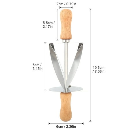 Higoodz Pastry Cutter Pie Cutter Durable For Making Croissant Cutting Dough
