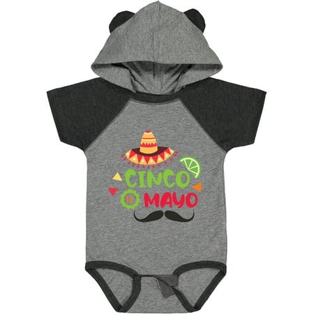 Inktastic Cinco De Mayo with Sombrero Lime and Mustache Gift Baby Boy Bodysuit