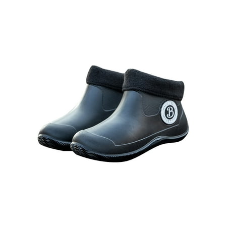 Gomelly Ankle Deck Boots for Men Waterproof Rain Shoes Plush Lined Winter Snow Footwear for Gardening Fishing Hunting and Camping Black (with Plush Lining) 5-5.5
Gomelly Ankle Deck Boots for Men Waterproof Rain Shoes Plush Lined Winter Snow Footwear for Gardening Fishing Hunting and Camping Black (with Plush Lining) 5-5.5
