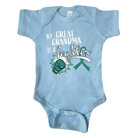 Inktastic Ovarian Cancer Awareness My Great Grandma is a Fighter Gift Baby Boy or Baby Girl Bodysuit
Inktastic Ovarian Cancer Awareness My Great Grandma is a Fighter Gift Baby Boy or Baby Girl Bodysuit