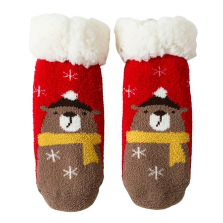 Catinbow Kids Fuzzy Slipper Socks - Warm Fleece Slipper Socks | Cute Christmas Fuzzy Socks Soft Children Plush Socks Mid Tube Winter Socks for Children 1-3 Years Old
Catinbow Kids Fuzzy Slipper Socks - Warm Fleece Slipper Socks | Cute Christmas Fuzzy Socks Soft Children Plush Socks Mid Tube Winter Socks for Children 1-3 Years Old