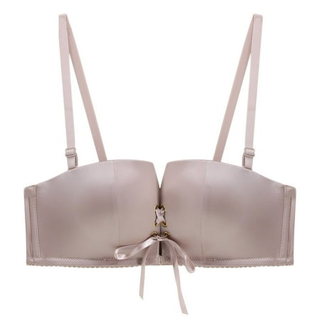 Paerlan 1/2 Cup Half Cup Small Chest Push Up Band None Solid Bra Seamless Memory Underwire Underwear Women- Khaki 80C
Paerlan 1/2 Cup Half Cup Small Chest Push Up Band None Solid Bra Seamless Memory Underwire Underwear Women- Khaki 80C