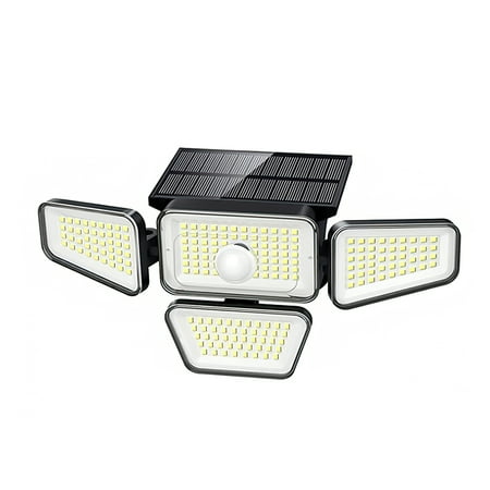 Solar Lights Outdoor 270 LED 800LM Cordless LED Solar Motion Sensor Lights 4 Adjustable Heads 270°Wide Angle Illumination IP65 Waterproof Security LED Flood Light 
Solar Lights Outdoor 270 LED 800LM Cordless LED Solar Motion Sensor Lights 4 Adjustable Heads 270°Wide Angle Illumination IP65 Waterproof Security LED Flood Light