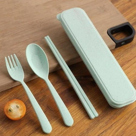 3-Piece Lightweight Wheat Straw Spoon Fork Chopsticks Cutlery Set Camping Travel Tableware for Kids
3-Piece Lightweight Wheat Straw Spoon Fork Chopsticks Cutlery Set Camping Travel Tableware for Kids