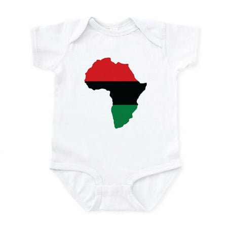 CafePress - Red Black And Green Africa Flag Body Suit - Baby Light Bodysuit Size Newborn - 24 Months