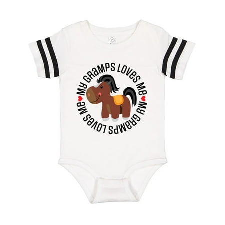 Inktastic My Gramps Loves Me Childs Horse Gift Baby Boy or Baby Girl Bodysuit
Inktastic My Gramps Loves Me Childs Horse Gift Baby Boy or Baby Girl Bodysuit