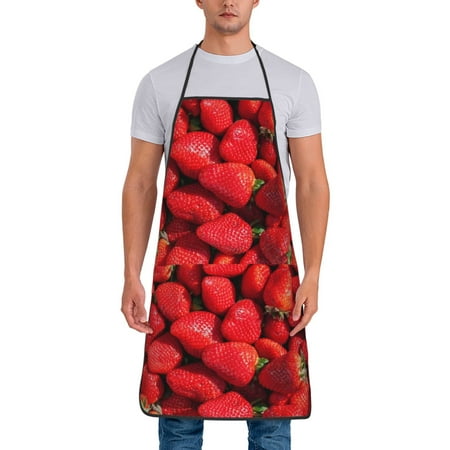 Zeuib Strawberry Red Print Unisex Waterproof Aprons Cooking Aprons for Kitchen Gardening and Salon Water & Oil Resistant
Zeuib Strawberry Red Print Unisex Waterproof Aprons Cooking Aprons for Kitchen Gardening and Salon Water & Oil Resistant