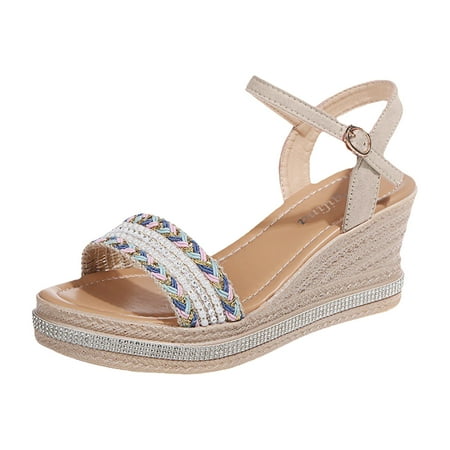 Rewenti Women s Casual Sponge Cake Thick Sole Slippers Comfortable Slope Heel Outdoor Sandals Beige 6.5(38)
Rewenti Women s Casual Sponge Cake Thick Sole Slippers Comfortable Slope Heel Outdoor Sandals Beige 6.5(38)