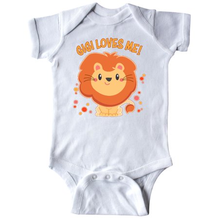 Inktastic Gigi Loves Me- cute lion Gift Baby Boy or Baby Girl Bodysuit