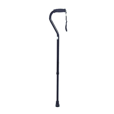 Offset handle adjustable aluminum cane bronze 1 ea