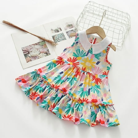Leutsin Girls and Toddler s Casual sleeveless Dress Floral Print Dress Ruffles Fashion Dress Fluttter Sleeve Dress(2-10Y)
Leutsin Girls and Toddler s Casual sleeveless Dress Floral Print Dress Ruffles Fashion Dress Fluttter Sleeve Dress(2-10Y)
