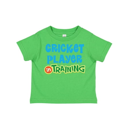 Inktastic Cricket player in training Gift Toddler Boy or Toddler Girl T-Shirt