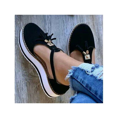 Lacyhop Womens Tassel Round Toe Sandals Summer Ankle Strap Casual Platform Comfy Shoes
Lacyhop Womens Tassel Round Toe Sandals Summer Ankle Strap Casual Platform Comfy Shoes