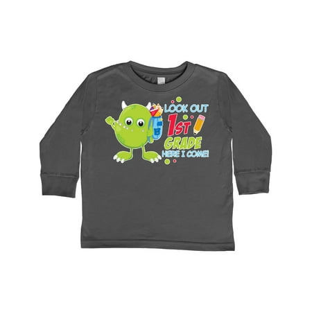 Inktastic Look out 1st Grade Here I Come with Cute Green Monster Gift Toddler Boy or Toddler Girl Long Sleeve T-Shirt
Inktastic Look out 1st Grade Here I Come with Cute Green Monster Gift Toddler Boy or Toddler Girl Long Sleeve T-Shirt