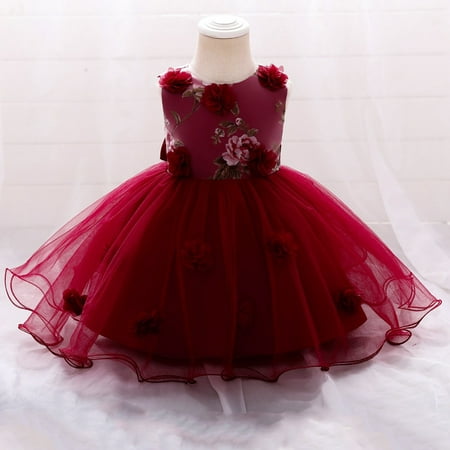 Gyratedream Infant Toddler Girls Birthday Gown Princess Dress Baby Flower Embroidery Lace Bubble Dress
Gyratedream Infant Toddler Girls Birthday Gown Princess Dress Baby Flower Embroidery Lace Bubble Dress