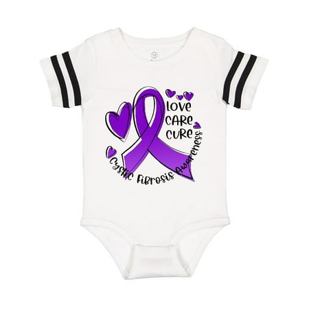 Inktastic Love Care Cure Cystic Fibrosis Awareness Purple Ribbon Gift Baby Boy or Baby Girl Bodysuit
Inktastic Love Care Cure Cystic Fibrosis Awareness Purple Ribbon Gift Baby Boy or Baby Girl Bodysuit