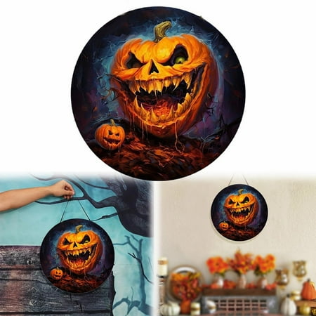 Household Doorplate Scary Pumpkin Door Plate Home Decoration Happy Halloween Wooden Door Plate Circular Logo Creative Decoration Plate
Household Doorplate Scary Pumpkin Door Plate Home Decoration Happy Halloween Wooden Door Plate Circular Logo Creative Decoration Plate