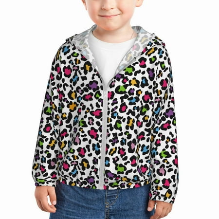 Sun Hoodie for Kids colorful leopard print Long Sleeve Swim Fishing Shirts Sun Protection Zip Up Jacket Clothing Athletic Hoodie
Sun Hoodie for Kids colorful leopard print Long Sleeve Swim Fishing Shirts Sun Protection Zip Up Jacket Clothing Athletic Hoodie