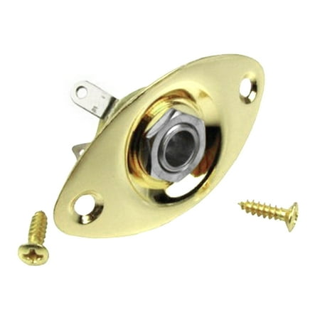 Jueka Electric Guitar Bass Jack Socket 1/4 Output Input Jack Cover Plate With 2 Mounting Screws For Oval Style Black / Gold / Silver
Jueka Electric Guitar Bass Jack Socket 1/4 Output Input Jack Cover Plate With 2 Mounting Screws For Oval Style Black / Gold / Silver