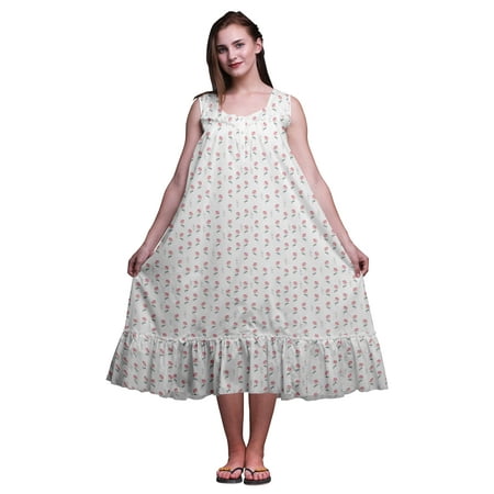 Bimba White2 Floral Leaf Cotton Nightgowns For Women Mid-Calf Printed Sleepwear Night Dress XXX-Large
Bimba White2 Floral Leaf Cotton Nightgowns For Women Mid-Calf Printed Sleepwear Night Dress XXX-Large