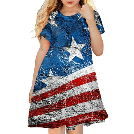 HIBRO Independence Day For Children Toddler 4th Of July 3D Graphic Printed Girls Short Sleeve Kids Casual Soft Party Princess Dress Flower Baby Girl Sequin Dress Little Girls Vintage Dress
HIBRO Independence Day For Children Toddler 4th Of July 3D Graphic Printed Girls Short Sleeve Kids Casual Soft Party Princess Dress Flower Baby Girl Sequin Dress Little Girls Vintage Dress