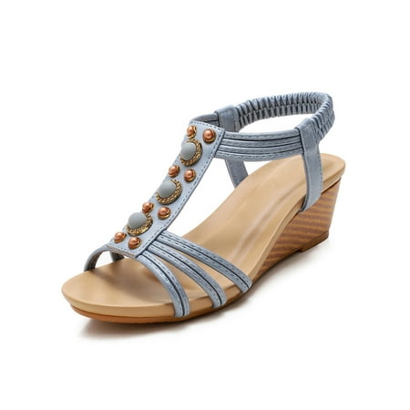 Colisha Women s Wedge Sandals Ankle Strap Dressy Shoes Slip On Heels Sandal Work Breathable Casual Shoe Beach Light Blue 5.5
Colisha Women s Wedge Sandals Ankle Strap Dressy Shoes Slip On Heels Sandal Work Breathable Casual Shoe Beach Light Blue 5.5