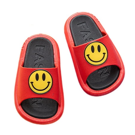 Shower Slipper for Boys and Girls Non-Slip Open Toe Bathroom Slides Sandals Comfy House Cute Smile Slippers Toddlers Little Kids Adult
Shower Slipper for Boys and Girls Non-Slip Open Toe Bathroom Slides Sandals Comfy House Cute Smile Slippers Toddlers Little Kids Adult