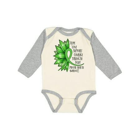 Inktastic Mental Health Awareness Green Sunflower Ribbon Gift Baby Boy or Baby Girl Long Sleeve Bodysuit
Inktastic Mental Health Awareness Green Sunflower Ribbon Gift Baby Boy or Baby Girl Long Sleeve Bodysuit