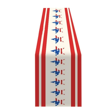 Patriotic Table Runner Independence Day Table Flag Patriotic Stripes Wired Edge For Holiday Craft Decoration
Patriotic Table Runner Independence Day Table Flag Patriotic Stripes Wired Edge For Holiday Craft Decoration