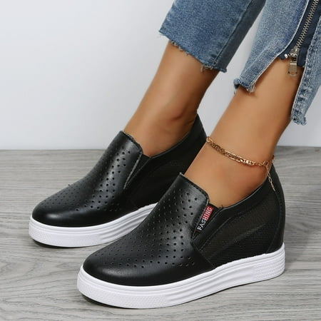 ERTUTUYI Casual Women s Non Slip Solid Color Slip On Mesh Thick Sole Breathable Work Single Shoes Black 38
ERTUTUYI Casual Women s Non Slip Solid Color Slip On Mesh Thick Sole Breathable Work Single Shoes Black 38