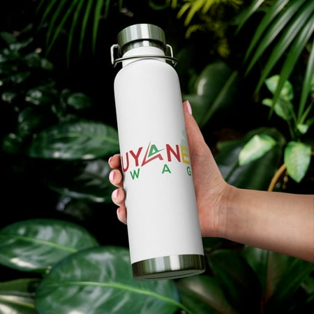 Guyanese Swag Guyana Map 22oz Vacuum Insulated Bottle