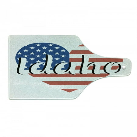 Idaho Cutting Board Flag Pattern in Heart Shape State Name on Plain Background Decorative Tempered Glass Cutting and Serving Board in 3 Sizes by Ambesonne
Idaho Cutting Board Flag Pattern in Heart Shape State Name on Plain Background Decorative Tempered Glass Cutting and Serving Board in 3 Sizes by Ambesonne
