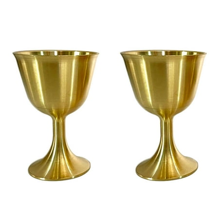 Frcolor 2Pcs Brass Chalice Cups Decorative Metal Copper Cups Luxury Retro Temple Cups
Frcolor 2Pcs Brass Chalice Cups Decorative Metal Copper Cups Luxury Retro Temple Cups