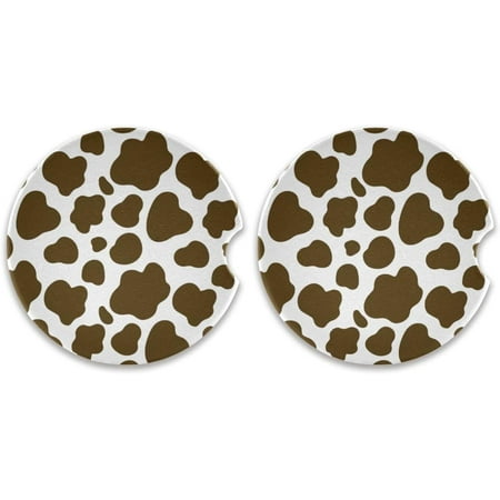 Hyjoy 2pcs Cow Car Coaster for Drinks Absorbent Ceramic Car Cup Holder Coasters with Cork Back and Finger Slot for Men Women Novelty Car Accessories
Hyjoy 2pcs Cow Car Coaster for Drinks Absorbent Ceramic Car Cup Holder Coasters with Cork Back and Finger Slot for Men Women Novelty Car Accessories